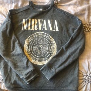 Ladies Nirvana Cold  shoulder sweatshirt